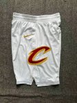 NBA Cleveland Cavaliers 2023 shorts Blanc